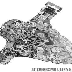 Rie:sel Design Schlamm:PE Mudguard 10 Rie:sel Design Schlamm:PE Mudguard -Equipement Vélo Populaire Magasin 02 riesel design schutzblech mudguard front schlammpe stickerbomb ultra black