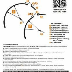 SKS Germany Kit De Garde-boue Raceblade Long Noir 10 SKS Germany Kit De Garde-boue Raceblade Long Noir -Equipement Vélo Populaire Magasin AB bedienungsanleitung RACEBLADE LONG 2