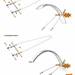 SKS Germany Kit De Garde-boue Velo 65 Mountain 29 -Equipement Vélo Populaire Magasin AB bedienungsanleitung VELO SERIE 1
