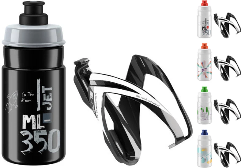 Elite Kid's Kit JET/CEO Gourde 350ml + Support 3 Elite Kid's Kit JET/CEO Gourde 350ml + Support