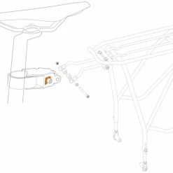 Ibera Adaptateur Pour Porte-bagages -Equipement Vélo Populaire Magasin Ibera Gepaecktraeger Adapter IB Q7 2