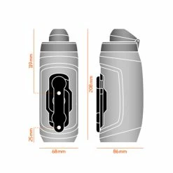 Fidlock TWIST Bouteille 590 + Base Pour Vélo -Equipement Vélo Populaire Magasin fidlock twist bottle590 blackbikebase dimensions