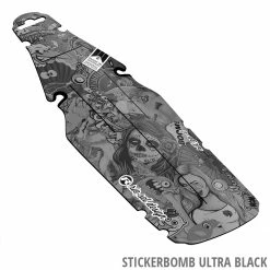 Rie:sel Design Fatbike Rear Mudguard 'ritze L' -Equipement Vélo Populaire Magasin riesel Fatbike Rear Mudguard ritze L Stickerbomb ultra black