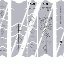 Unleazhed Unscratch Frame Film De Protection Pour Cadre - Runes Of Shred Black Glossy -Equipement Vélo Populaire Magasin unleazhed 20117769 Unscratch Frame Rahmenschutzfolie Runes of Shred Black Glossy 5