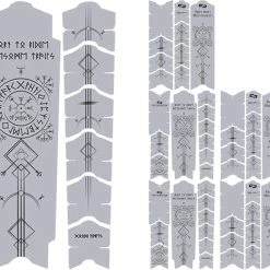 Unleazhed Unscratch Frame Film De Protection Pour Cadre - Runes Of Shred Black Matt