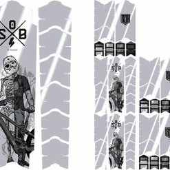 Unleazhed Unscratch Frame Film De Protection Pour Cadre - E-Bike Sons Of Battery Black Glossy